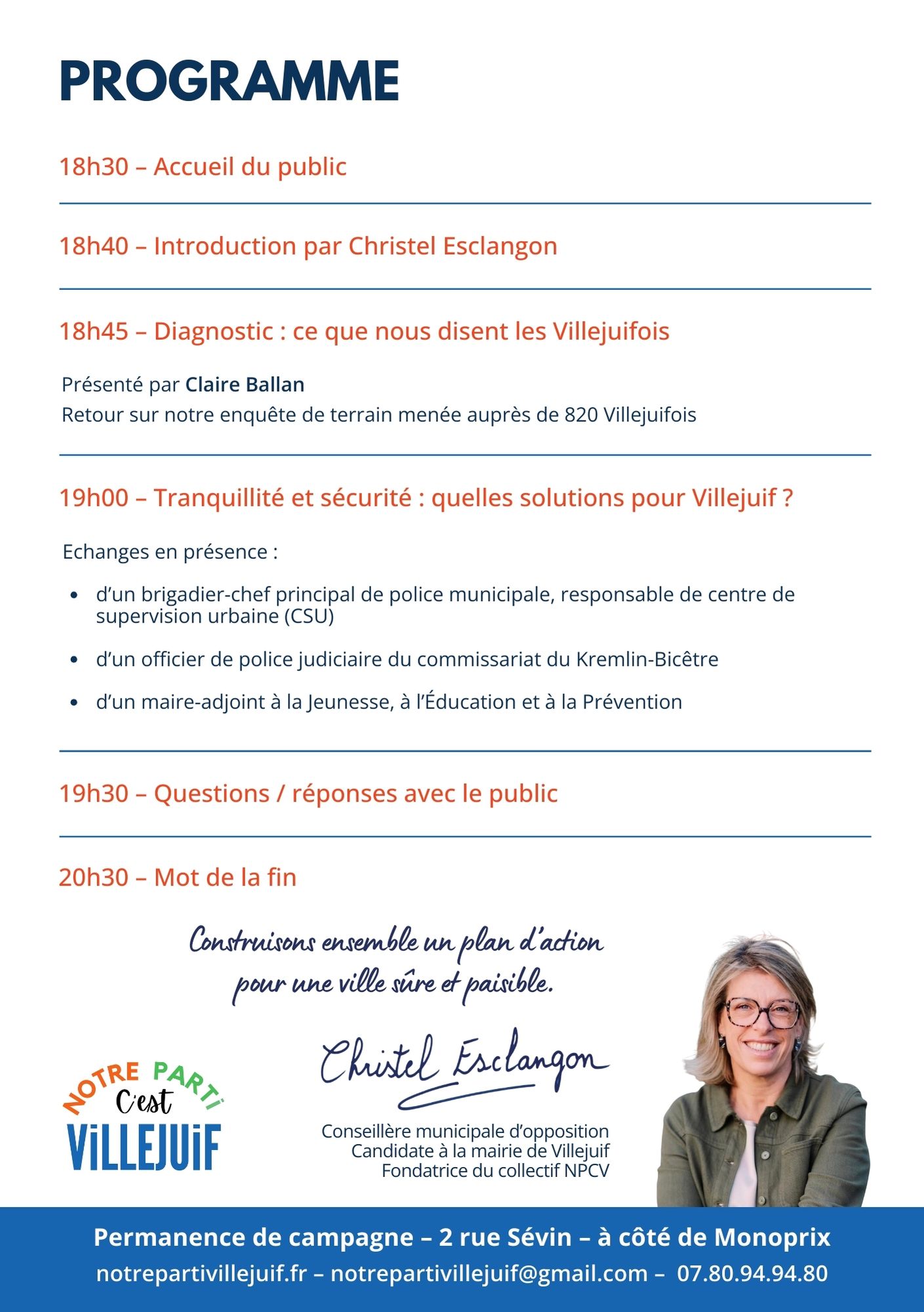 soiree debat tranquillite securite 5 decembre 2025 villejuif verso