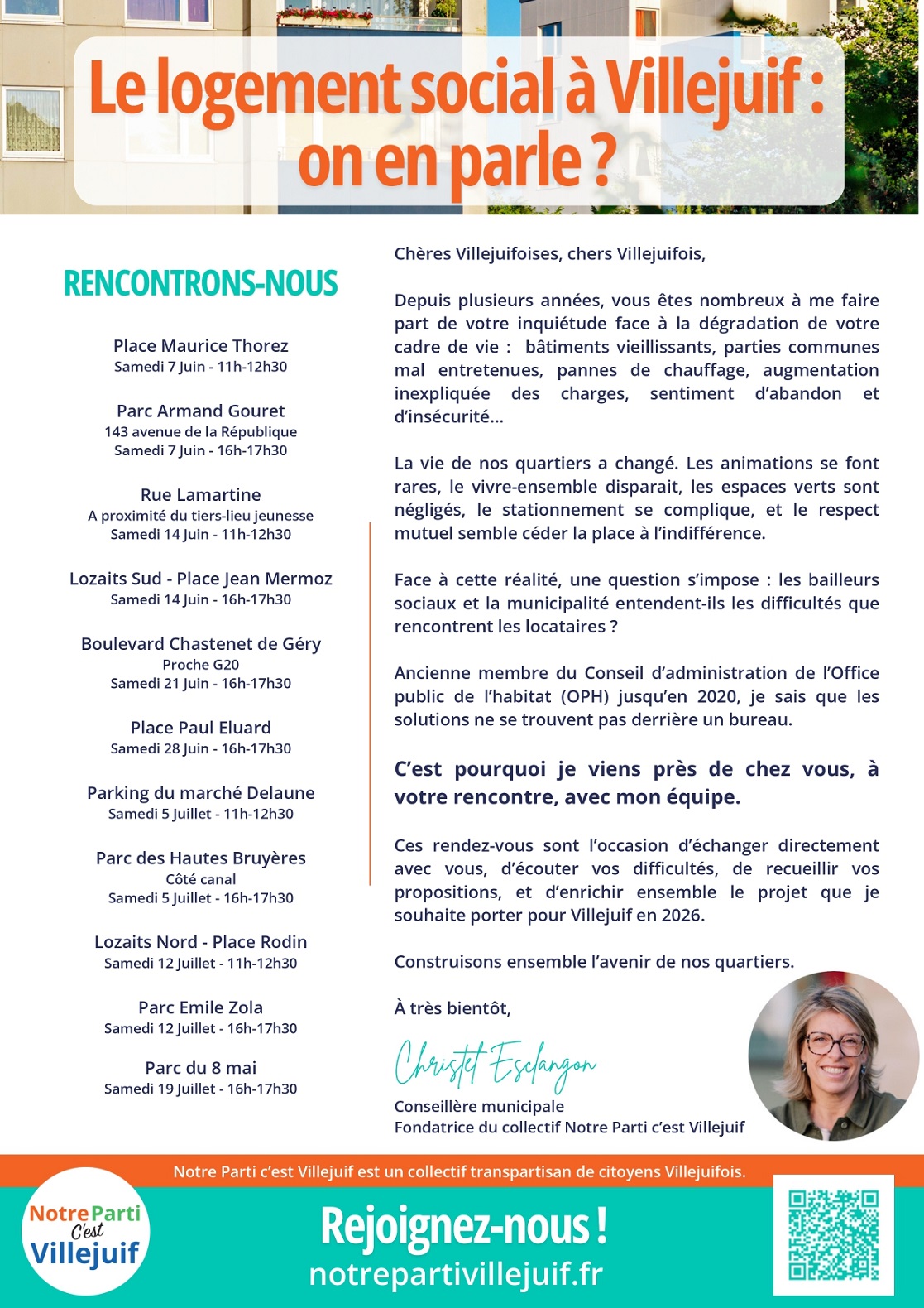 Lettre Christel Esclangon Juin 2025